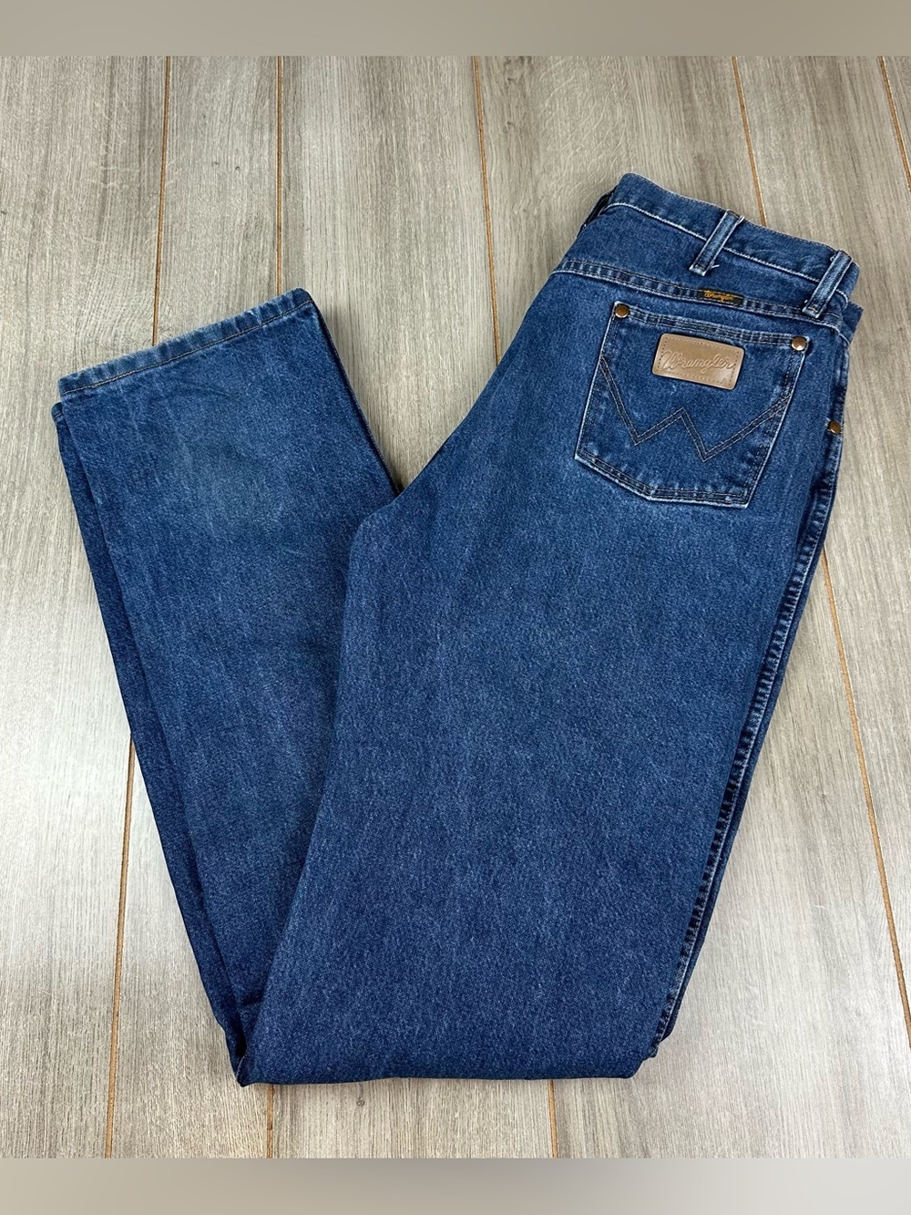 Wrangler Cowboy Cut Jeans Original Fit 36x36.5 (tag 36x38) Cotton Blue 13MWZDD